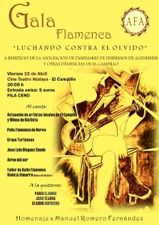 La gala flamenca de AFA homenajea a Manuel Romero El Locomotoro